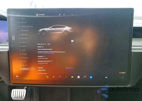 2021 Tesla Model S from USA, damaged, VIN 5YJSA1E53MF452001